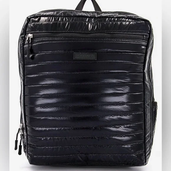 Tahari | Bags | Tahariwomen Wooster Quilted Backpack Black  display picture 2